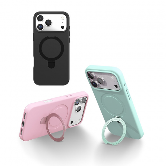 Premium Soft‑Touch MagSafe maskica za iPhone sa Kickstand držačem